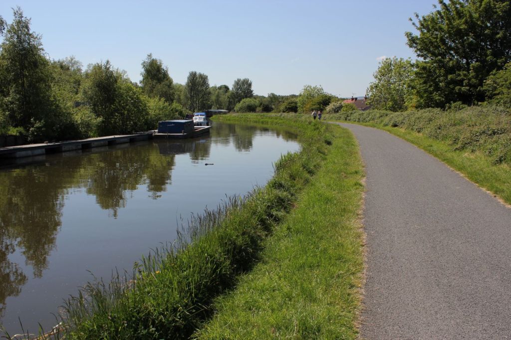 One of the lovely stretches of canal near The Falkirk Wheel.