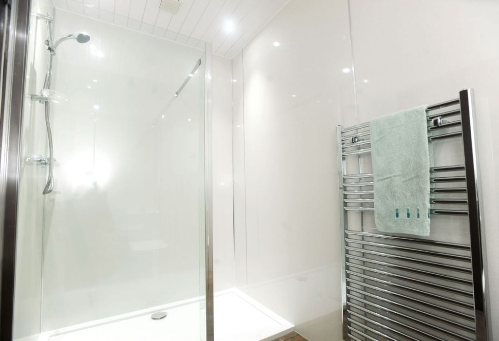 One of the showers at Spoke 'n' Boot.